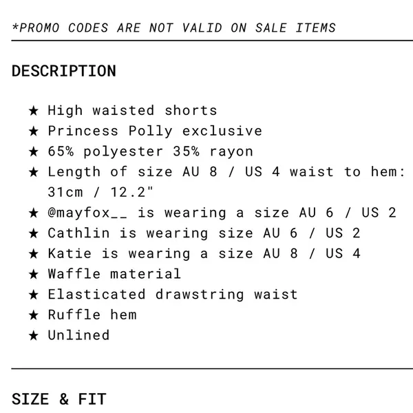 Princess Polly Wild Dreams Short Blue - Image 4