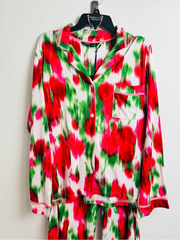 NWT Simply Vera Vera Wang Floral Pajama Set Long Sleeve Pants XL - Image 4