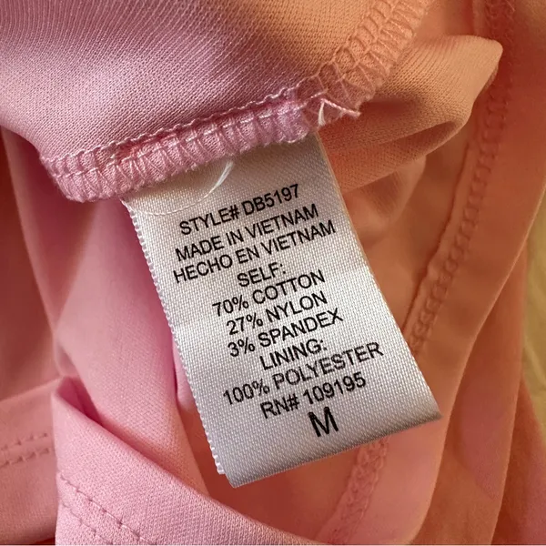 JULIA by LOVE J Kendra Poplin Micro Mini Sweetheart Coquette Dress in Pink Sz. M - Image 9