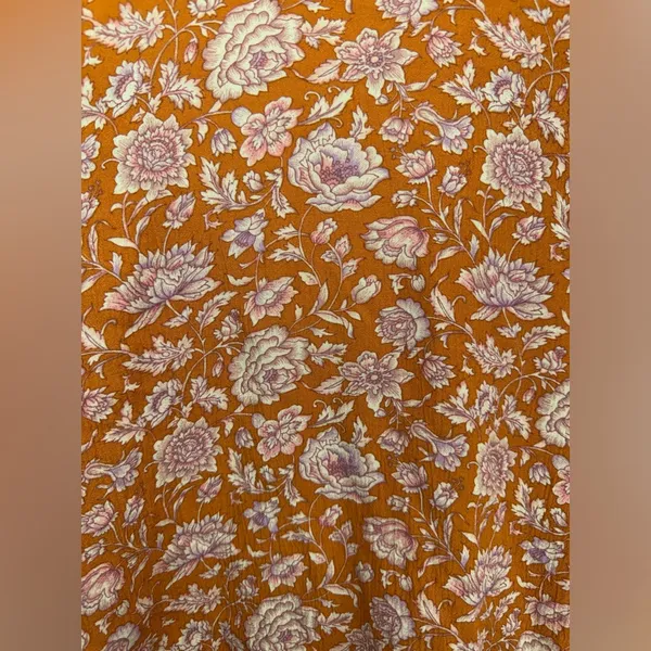 American Eagle‎ Viscose Floral V-Neck Cropped Hem Bell Sleeves Boho Top Size XS - Image 10