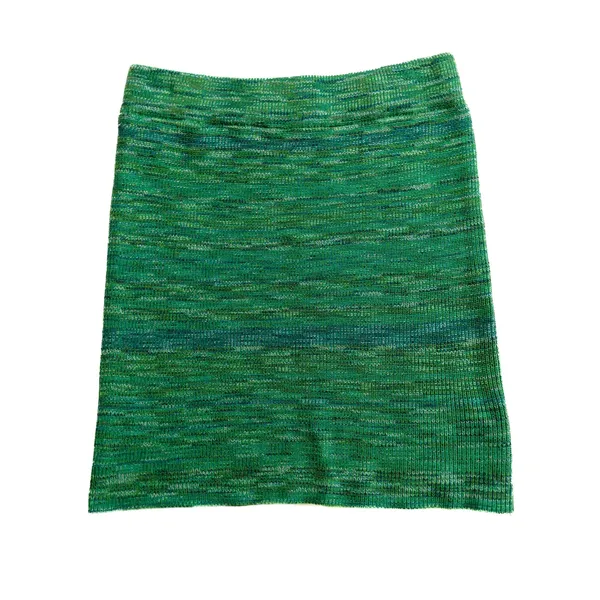 Verge Girl 8 Birdies Green Marled Knit High Rise Body Con Mini Skirt Large - Image 6