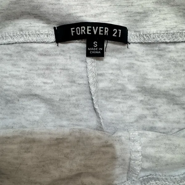 Forever 21 Light Gray Flare Pants size S NWOT - Image 6
