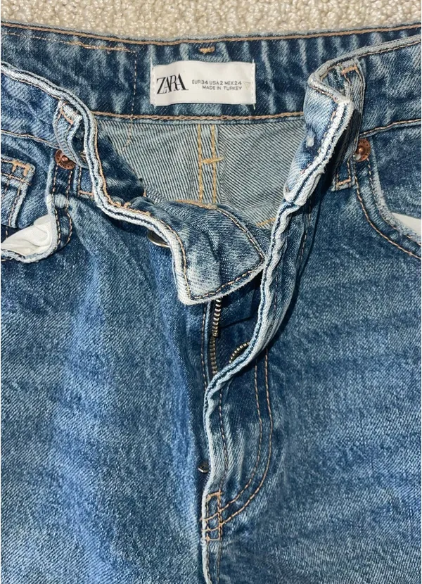 ZARA Wide-Leg Jeans Ripped - Image 2