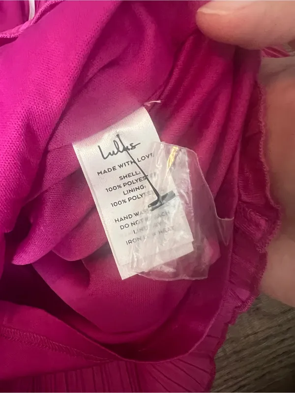 Lulus Pink faux wrap Romper - Image 6