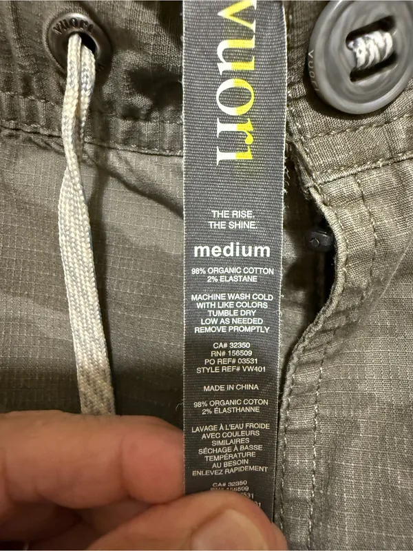 Vuori women’s medium Olive Gray Camo Cargo Pants - Image 7