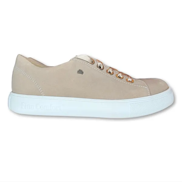 Finn Comfort El Paso Lace Up Shoes US 8.5 UK 6 Neutral Nubuck Suede Leather $435 - Image 4