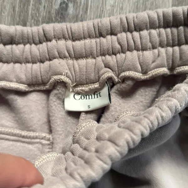 Comfrt Women's Beige Jogger Athletic Pants - Image 3