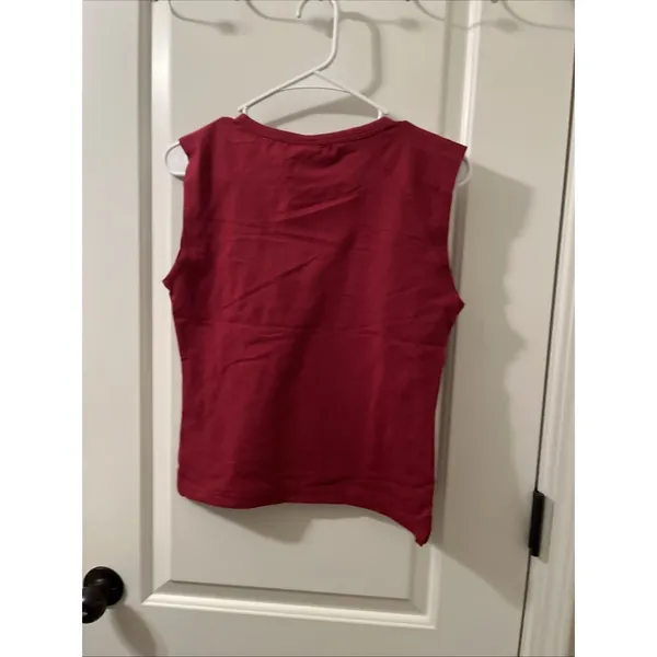 Red Oak South Carolina Gamecocks USC Womens Juniors Sleeveless V-neck T-shirt - Image 11