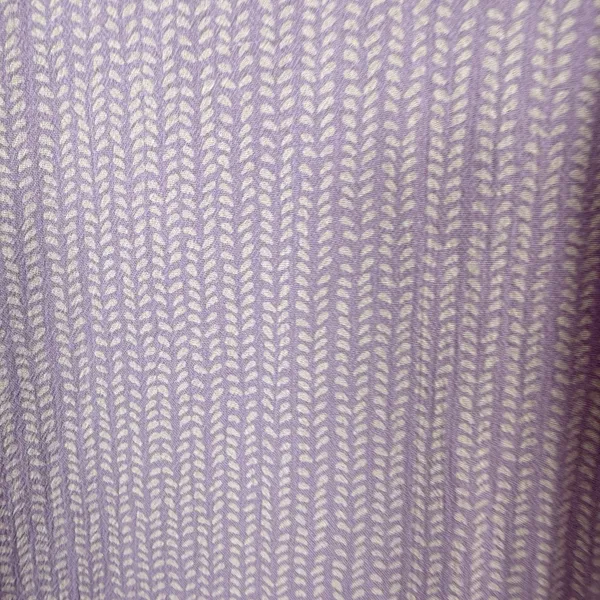 LL Bean Lavender Herringbone Organic Cotton Button Up Hi Low Shirt‎ Size XL - Image 8