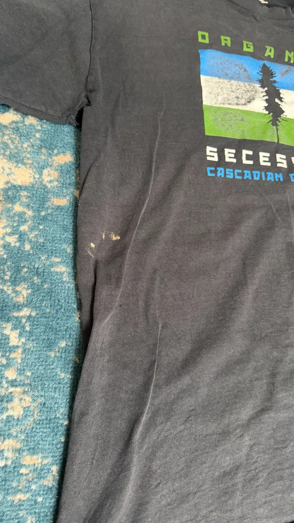 Anvil Organic Secession Cascadian Dark Ale Large Graphic Tee - Black Blue & Green - Image 2