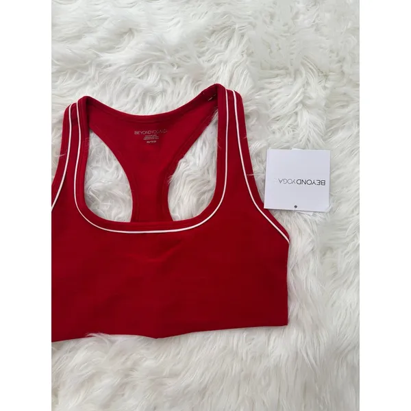 Beyond Yoga Spacedye Ready Bra Holly Red Heather Size XS - Image 4