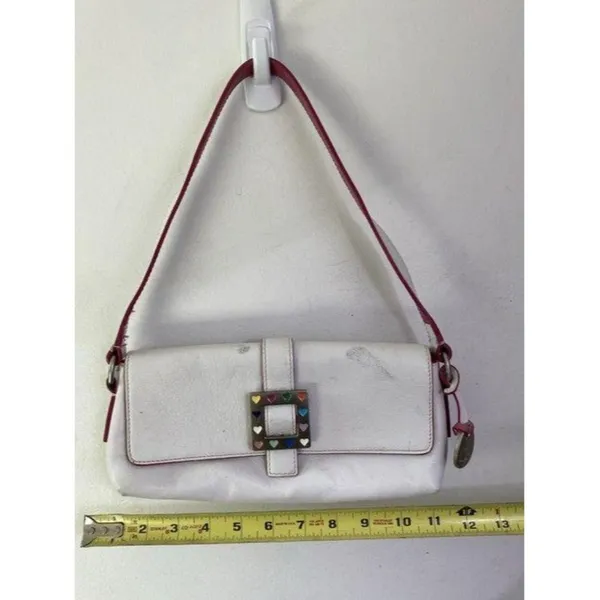 dooney and bourke mini purse white leather tote - Image 3