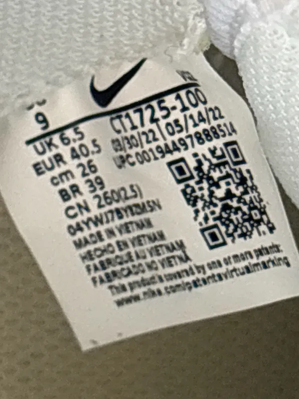Nike Blazer Mid White Sneakers Custom USA Patriotic Flag + Original Laces~9💚 - Image 8