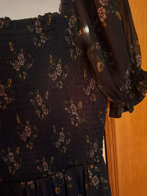 Patrons of Peace Navy Floral Maxi Dress - Image 2
