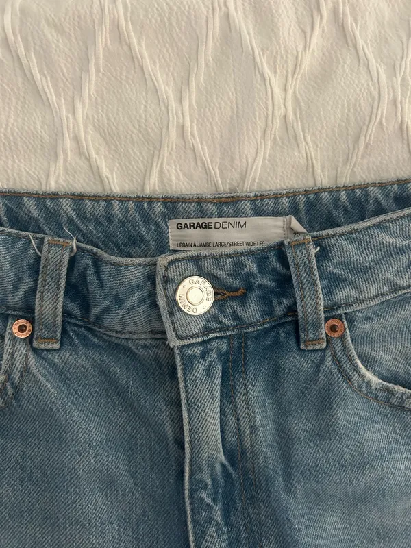 Garage Wide-Leg Jeans Denim - Image 3