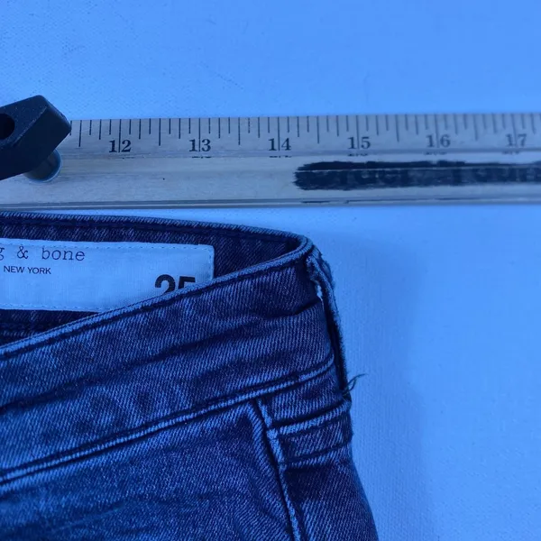 Rag & Bone Cate Mid-Rise Ankle Skinny Jeans Womens 25 Blue Medium Wash Denim‎ - Image 8
