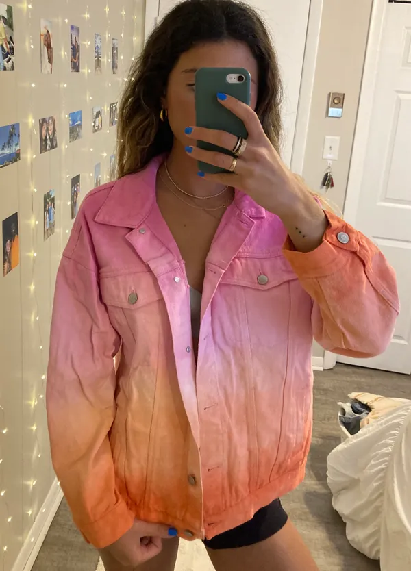 These Three Boutique Ombré Jean Jacket - Image 3