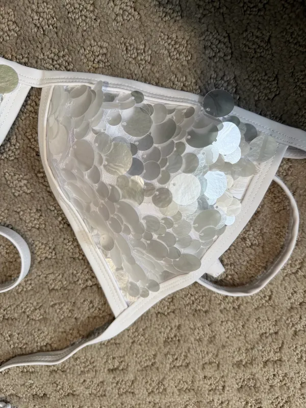 White bikini top Size M - Image 2