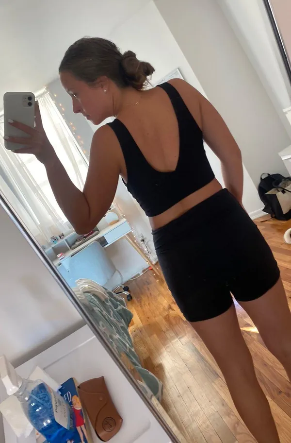 Black Crop Top Size M - Image 2