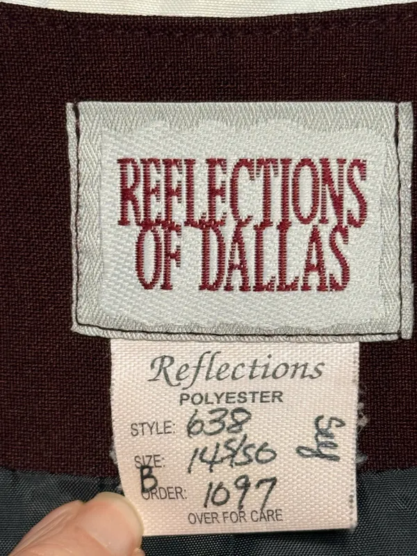 Reflection of Dallas Deep Burgundy Three Piece Suit - Image 15