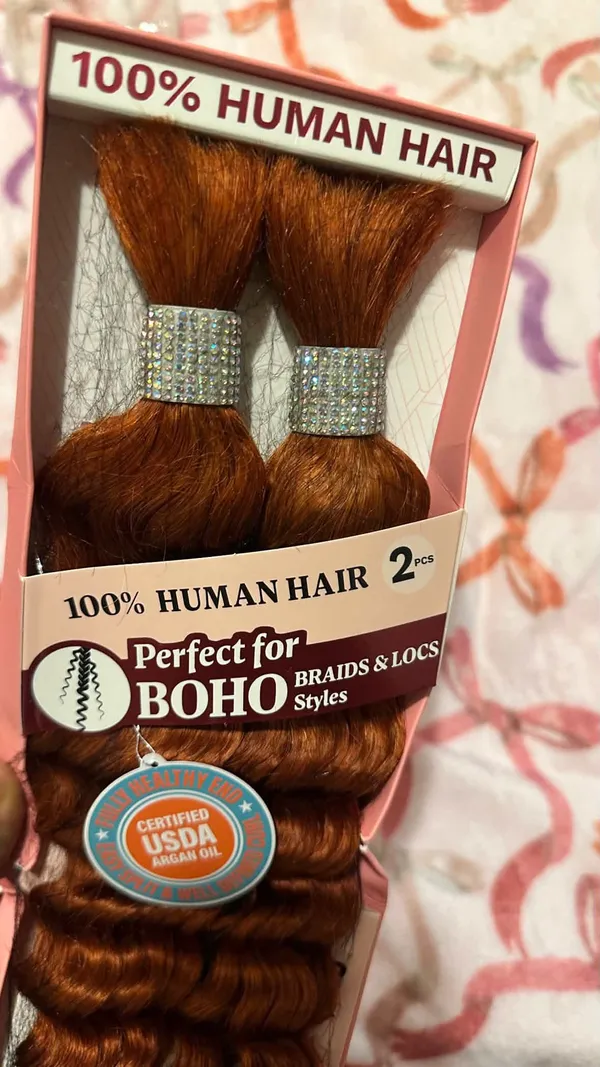 Boho human hair Red - Image 3