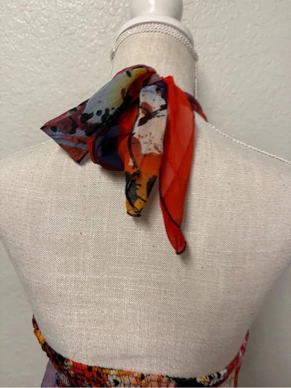 Xhilaration Floral Halter Maxi Dress Size Medium - Image 15
