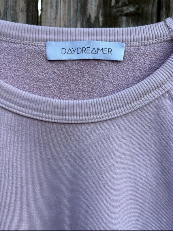 EUC DAYDREAMER Varsity Mauve Multi Tie-Dye Pullover Sweatshirt Size Small - Image 7