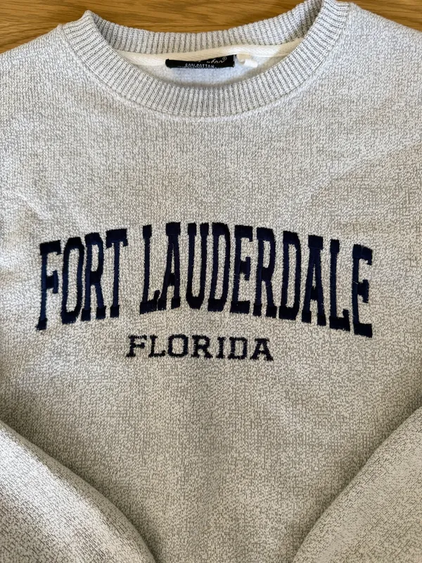 Fort Lauderdale Crewneck Gray - Image 2