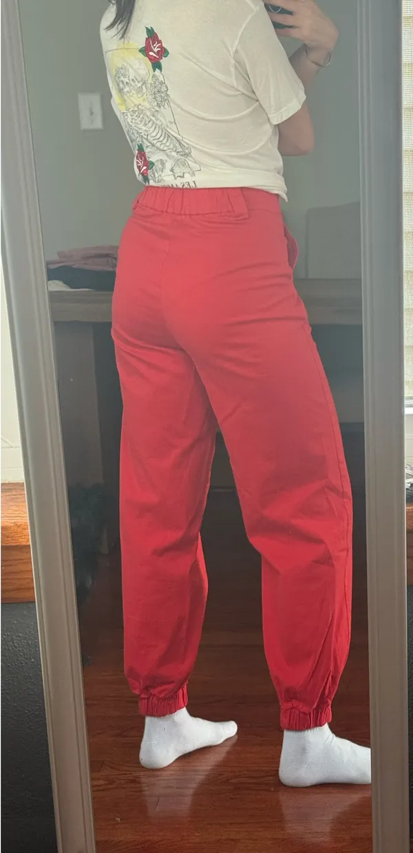 BDG Red Pants Cargo - Image 2