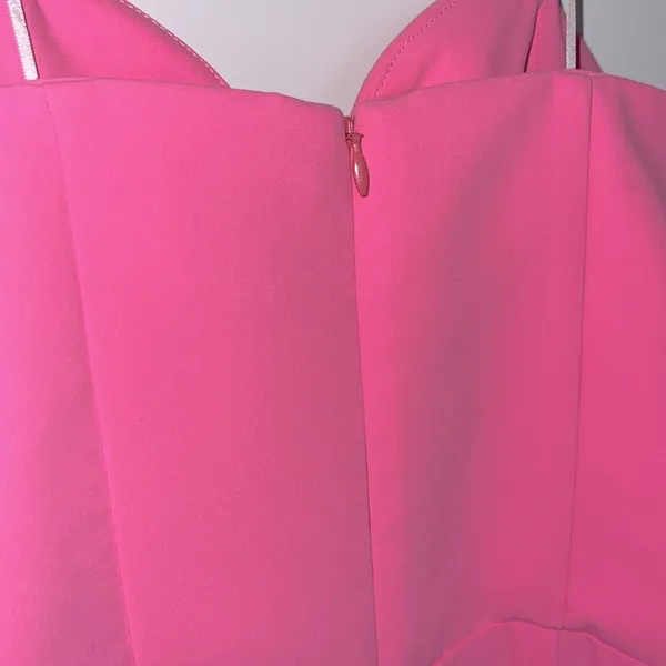 Amanda Uprichard Cherri Crepe Plunging Sweetheart Gown - Image 6