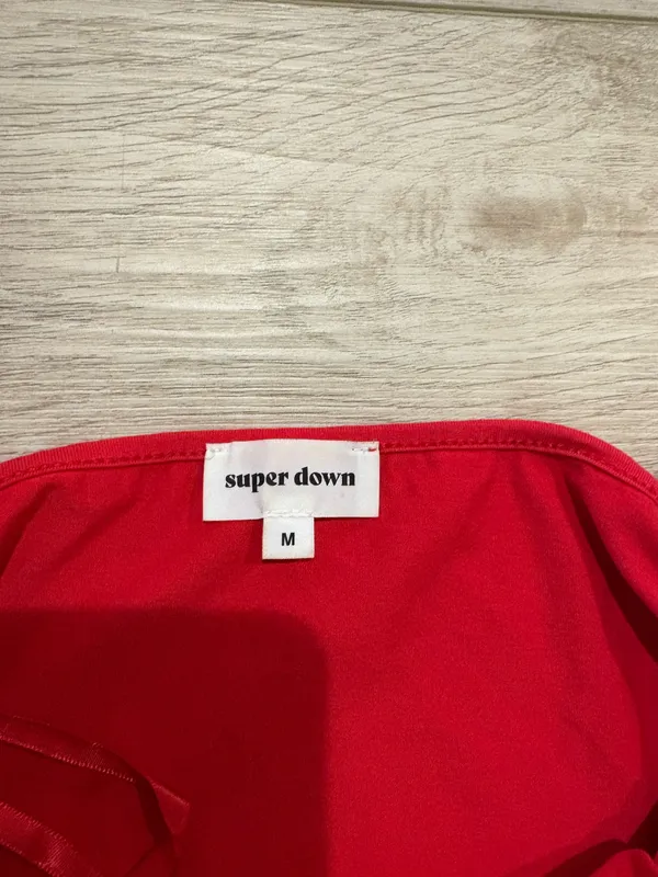 Red Superdown Mini Dress - Image 2
