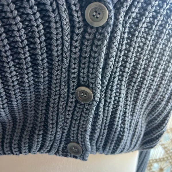 Free People Blue Knit Cardigan - Image 3