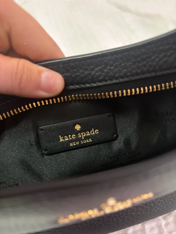 Kate Spade Black Leather Shoulder Bag - Image 6