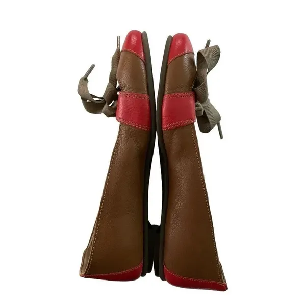 Fly London flats red brown women's size 37 US 6.5/7 - Image 5