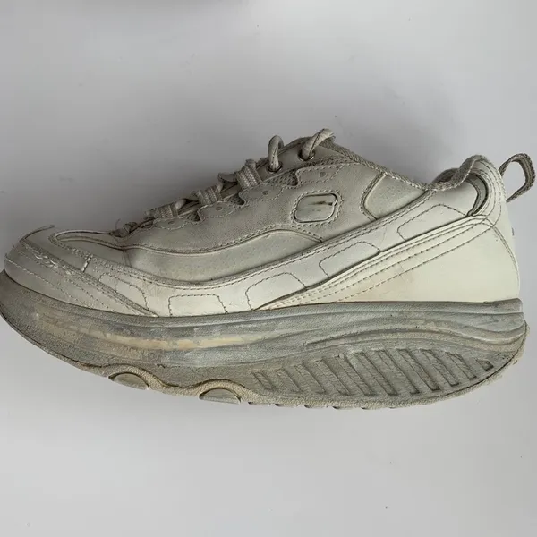 Skechers Vintage Original Shape Up Toning Sneakers In White - Image 8
