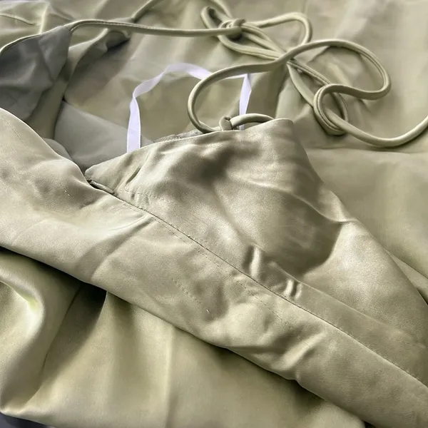 Revolve x More to Come Regina Maxi Dress in Green, Size XS New w/Tag - Image 10