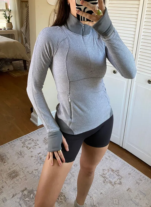 Lululemon Grey  Jacket Quarter-Zip - Image 2