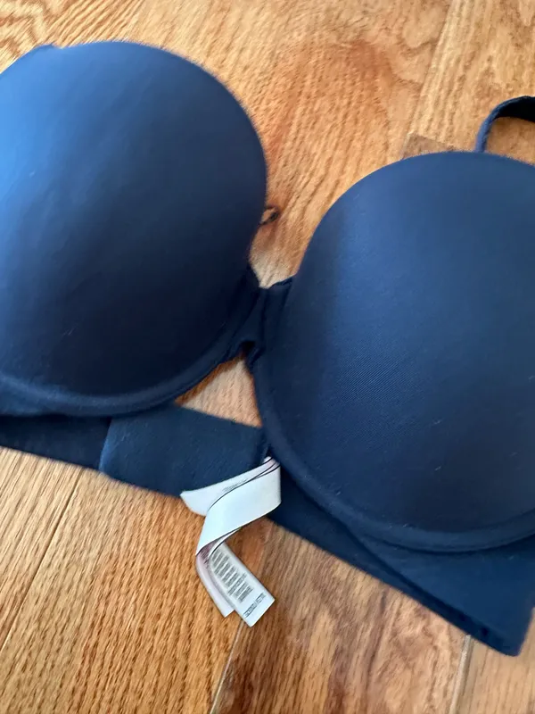 Victoria Sport Victoria's Secret Woman’s Push Up Bra Navy Padded Bra, Sz 32DD - Image 11