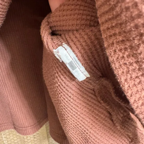 Abercrombie & Fitch‎ Cozy Waffle Sweater Cowl Neck Burnt Orange Large - Image 4