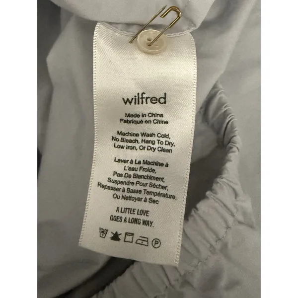 Aritzia Wilfred Cotton Lausanne Blouse in Lune (grey) in size Medium - Image 9