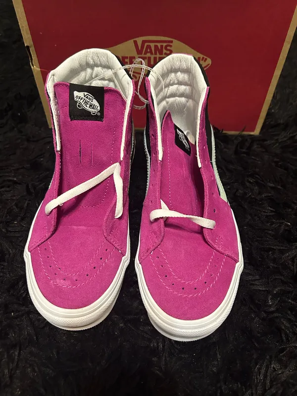 VANS sk8-hi top multicolored suede lace up skater shoes sneakers women’s 9 new - Image 6