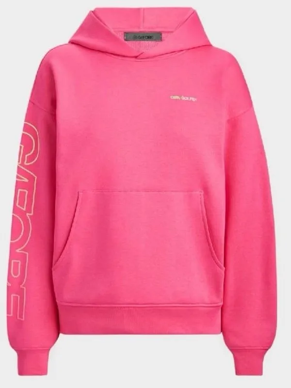 G/Fore Girl Golfer Sweatshirt Knockout Pink French Terry Hoodie Womens Size L - Image 3