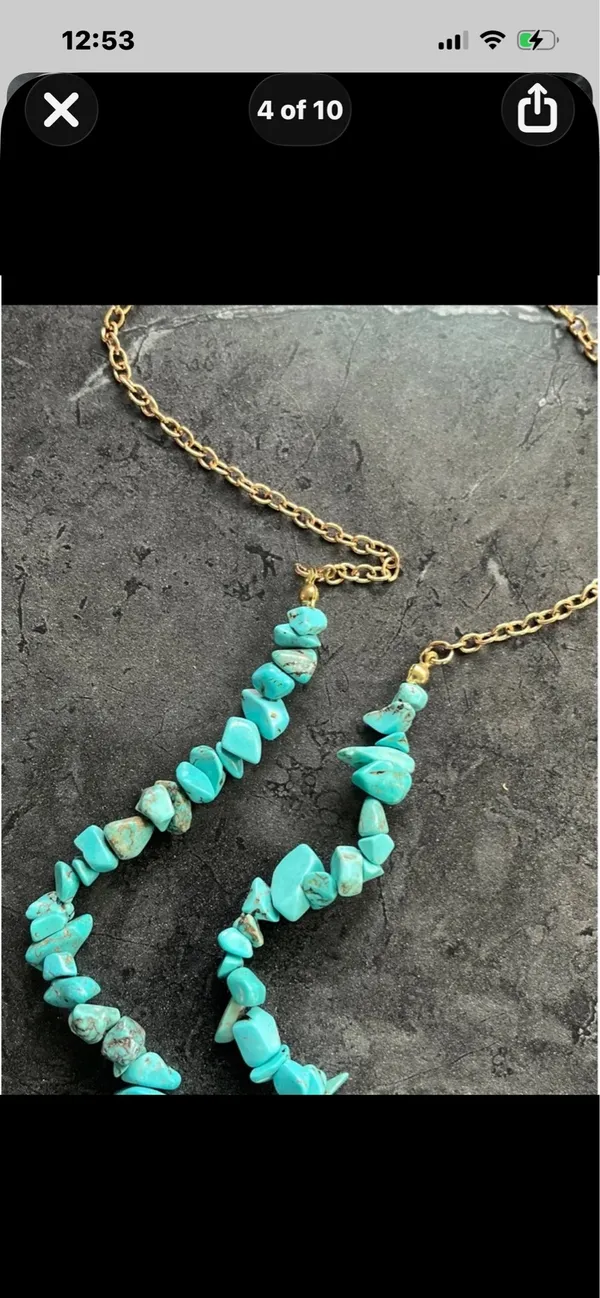 Anthropologie Zuni turquoise necklace - Image 4