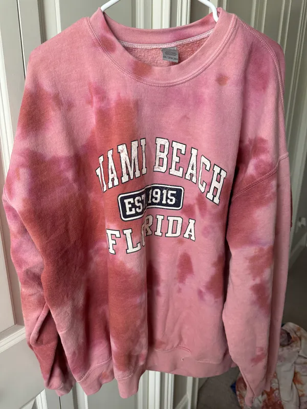 Miami Beach Crewneck Sweatshirt Pink Size XXL - Image 2