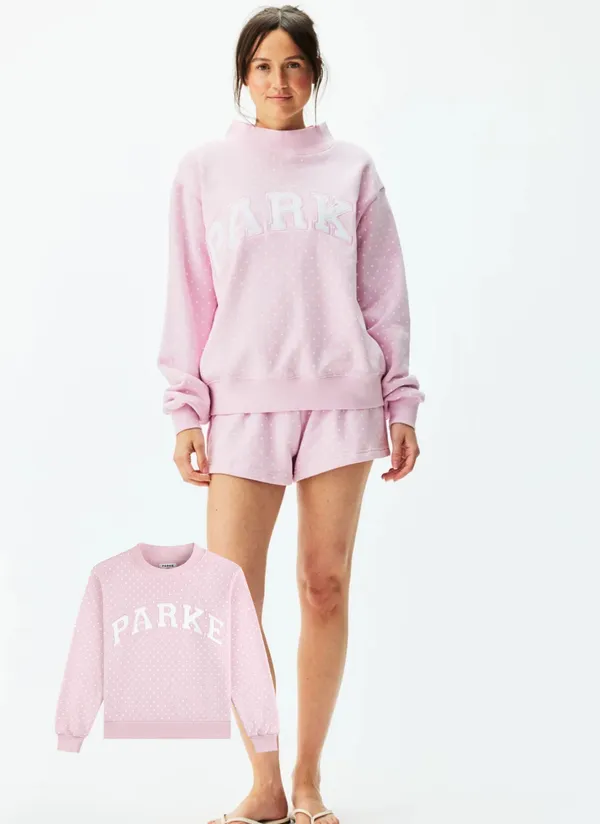 PARKE polka dot mockneck heritage varsity  - Image 5