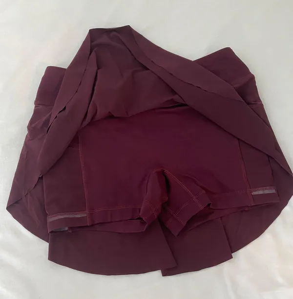 Lululemon Maroon Tennis Skirt - Image 2