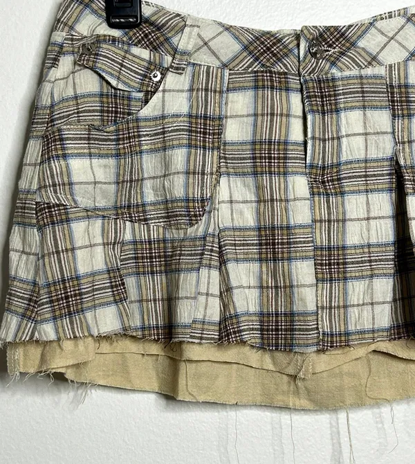 Mini Plaid Skirt - Image 5