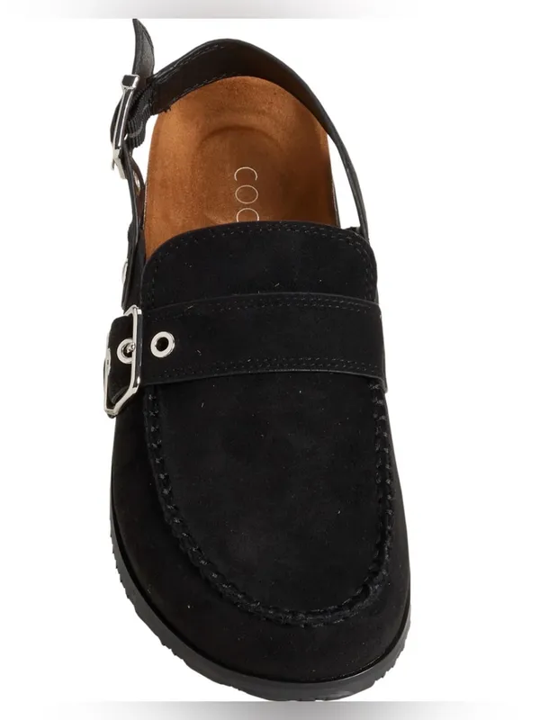 COCONUTS BY MATISSE Tyler Faux Suede Mules 8 Black $95 Retail NEW - Image 7