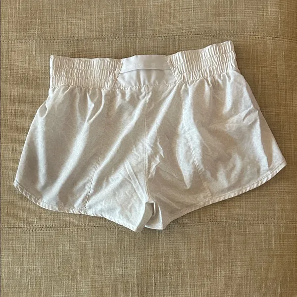 Nike Women's White & Tan Athletic Shorts - Image 2