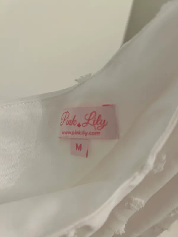 Pink Lily Love You More White Dress - Image 4